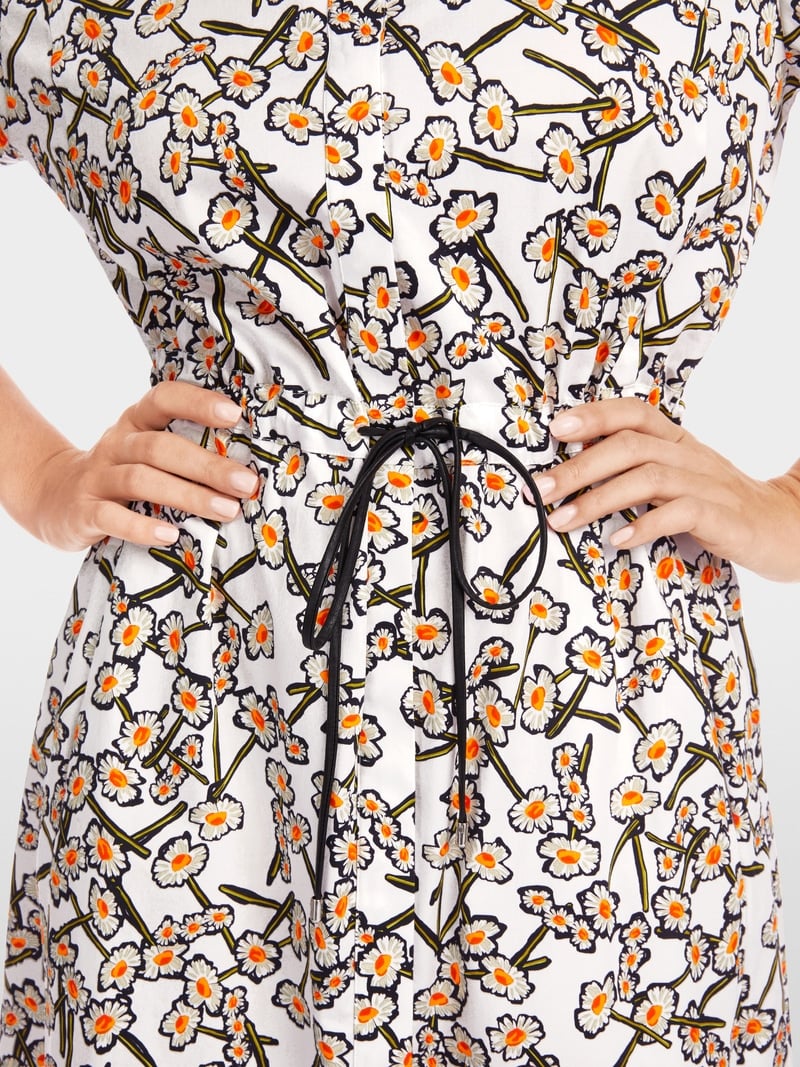 Printed Mini Shirt Dress