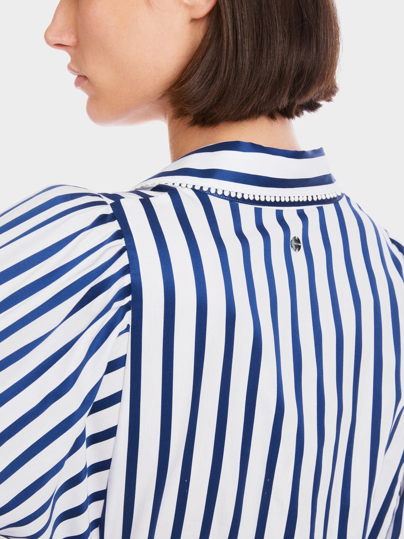 Blouse with Tasseled Trim