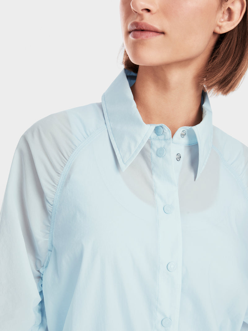 Blouse with Ruffled Sleeves