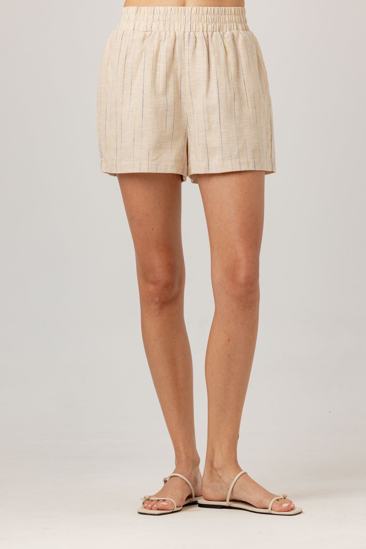 Stripe Linen Fuller Shorts